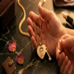 قلبي ومفتاحه سلسلة مخصصة بالصورة والاسم Quorvella